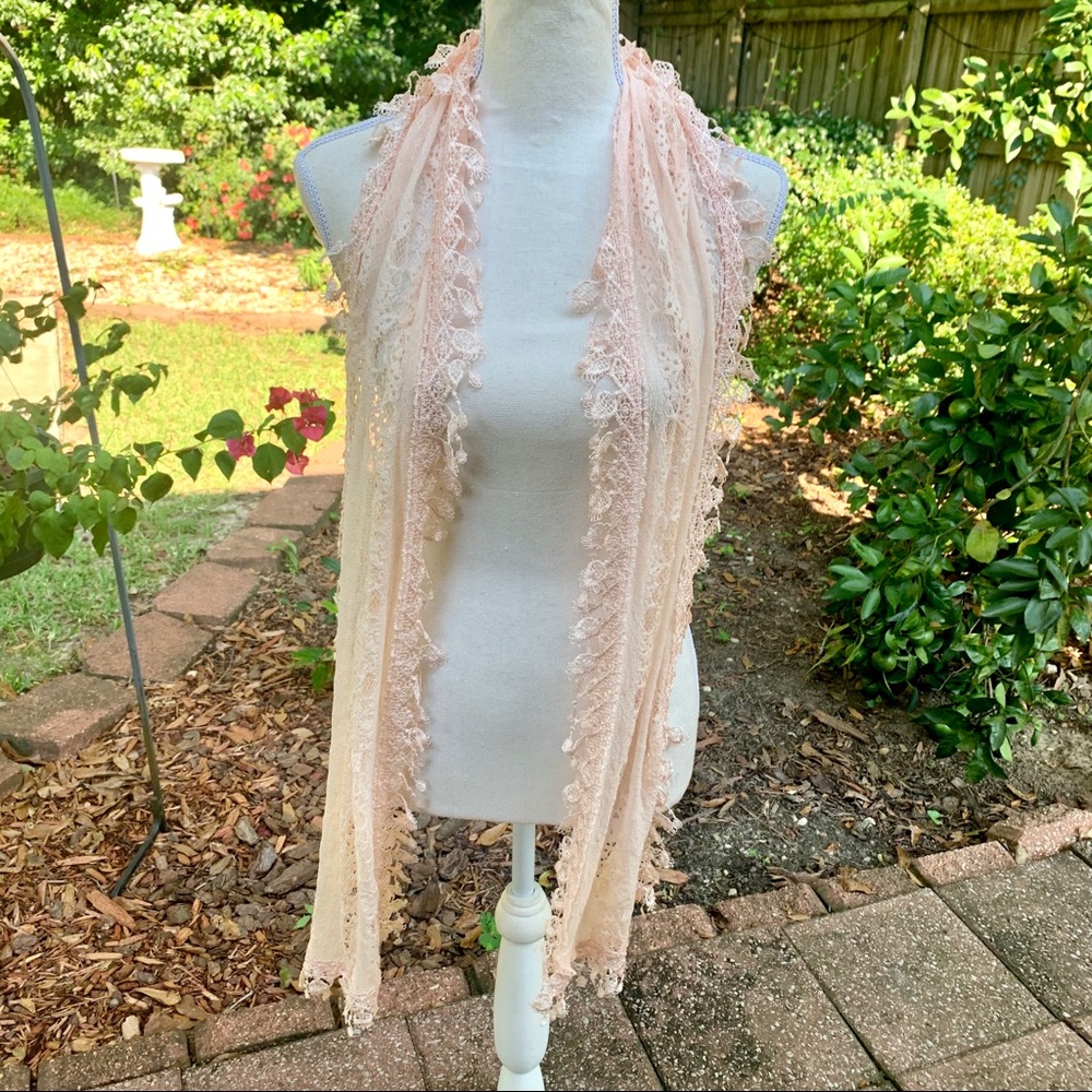 Charming Charlie Scarf/Wrap in Peach. NWOT!